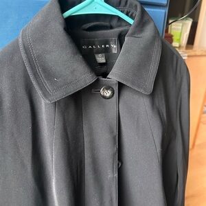 Vintage Black Gallery Trench Coat
